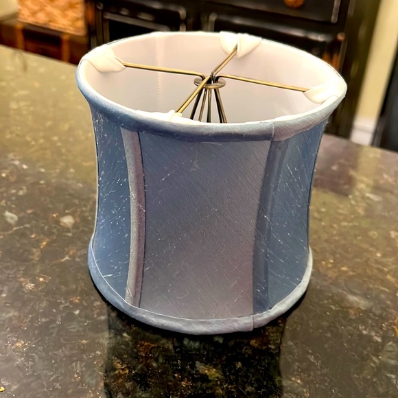 Other - French Ice Blue Silk Boudoir Mini Lampshade